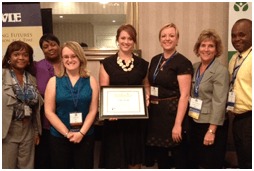 Ashley Welch receives vaACCES Staff Recognition Award