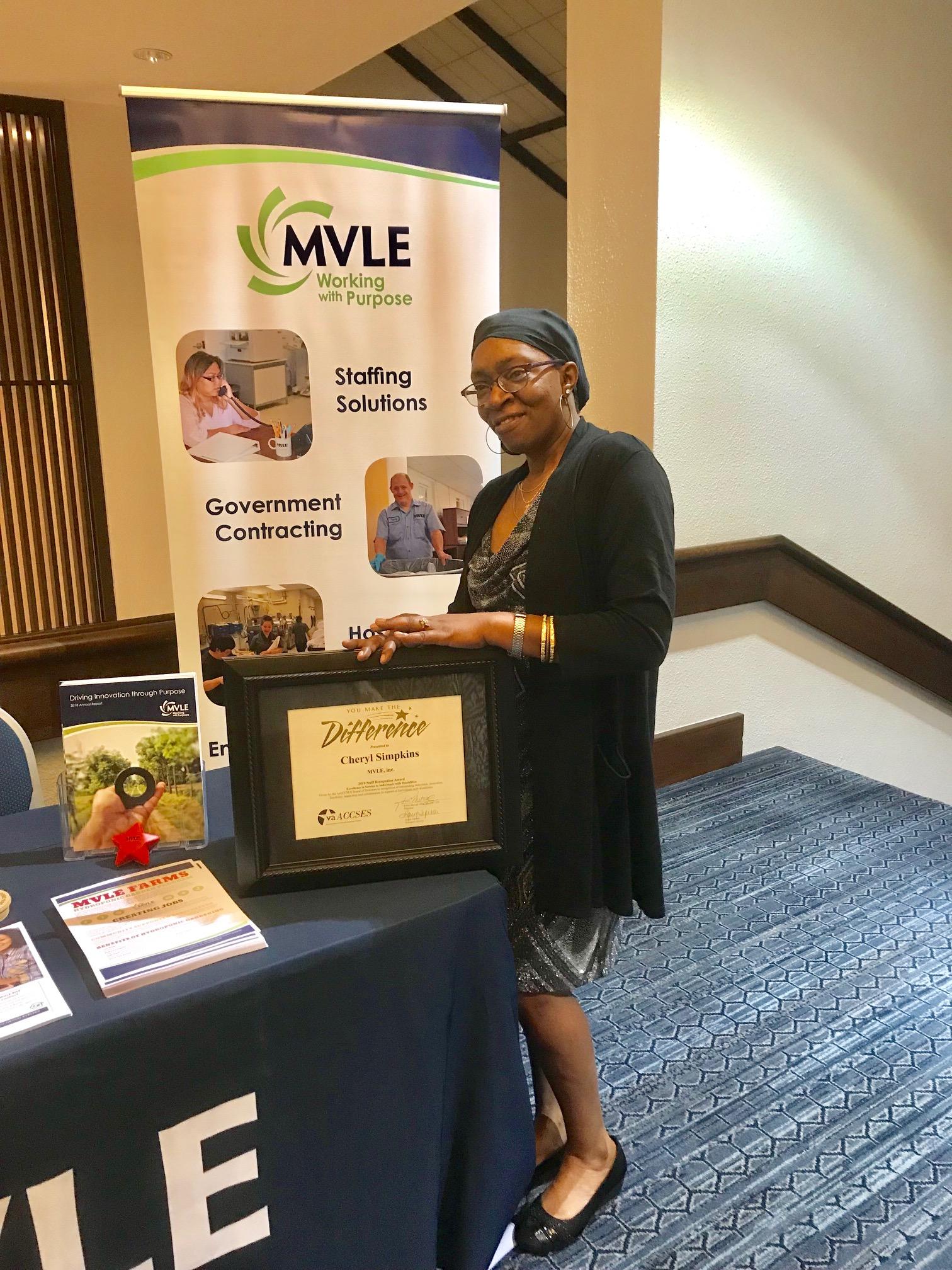 MVLE staff member receives Excellence Award!