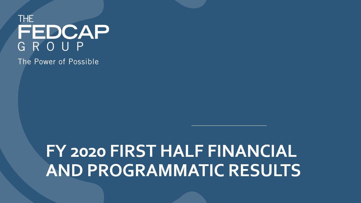 FY2020 First-Half Financial and Operating Results
